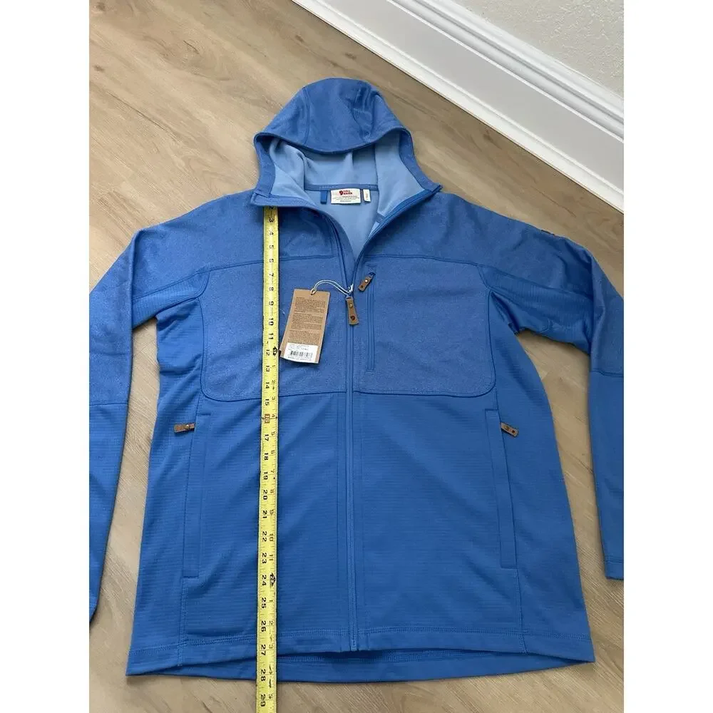 Fjallraven Abisko Trail Fleece Hooded Jacket 82257 Full Zip UN Blue Men’s XL